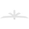 Ekena Millwork Davenport Architectural Grade PVC Gable Bracket, 108"W x 31 1/2"H x 6"D x 6"F, 7/12 Pitch GBP108X32X0606DAV00 - alternate 3